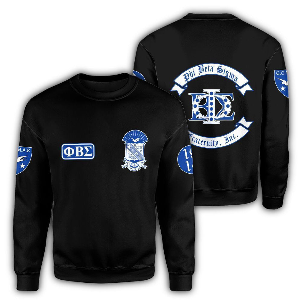 Fraternity Sweatshirt - PBS Phi Beta Sigma Fraternity Inc Crewneck Sweatshirt