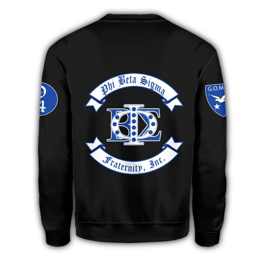 Fraternity Sweatshirt - PBS Phi Beta Sigma Fraternity Inc Crewneck Sweatshirt