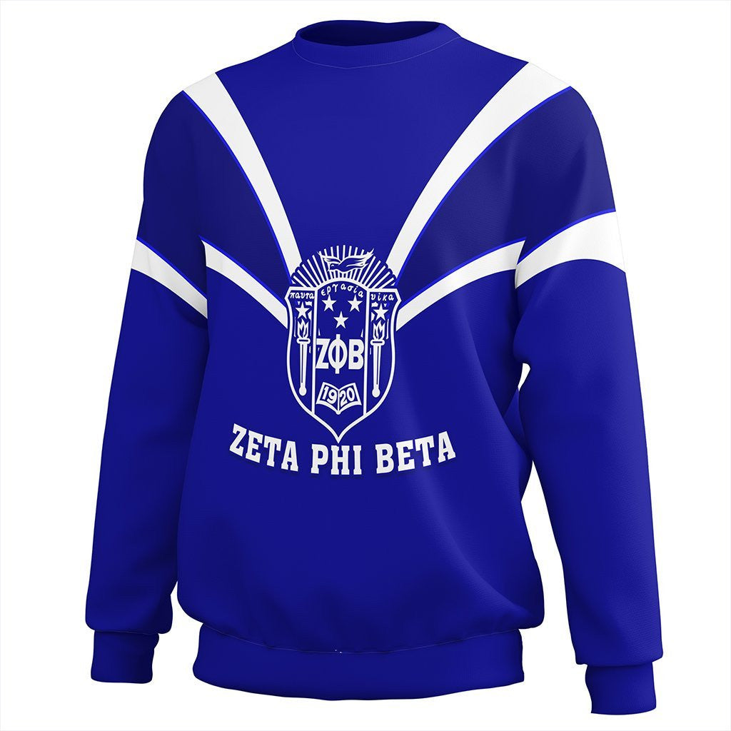 Sorority Sweatshirt - Zeta Phi Beta Crewneck Sweatshirt Tusk Style