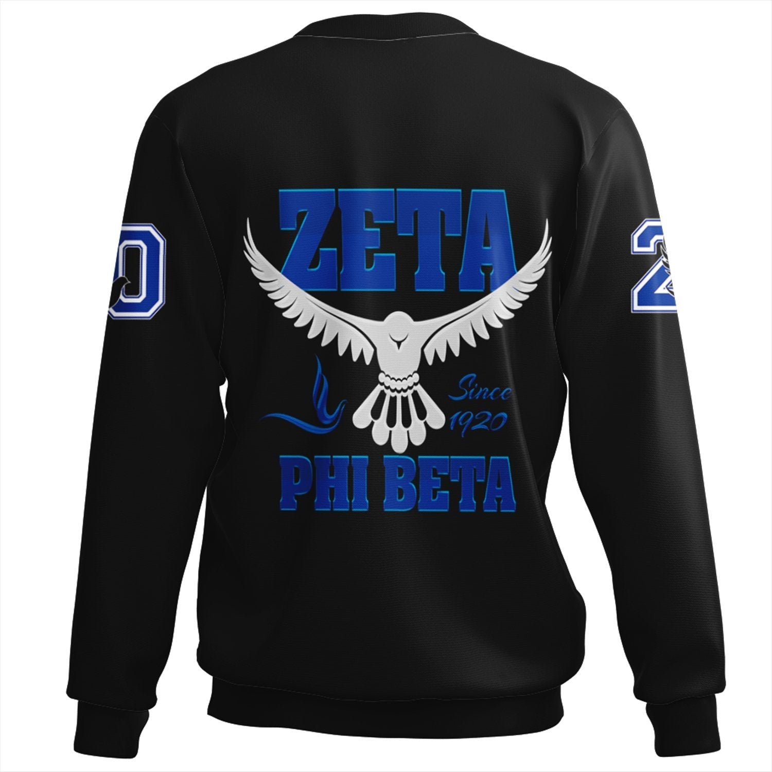 Sorority Sweatshirt - Zeta Phi Beta Letters Sweatshirt