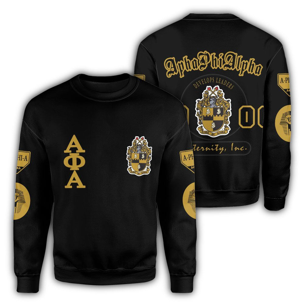 Fraternity Sweatshirt - Shield Of Alpha Phi Alpha 1906 Crewneck Sweatshirt