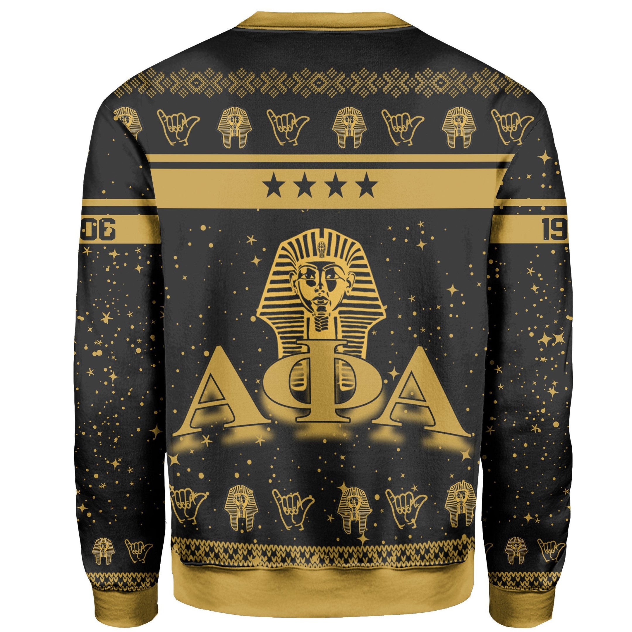 Fraternity Sweatshirt - Alpha Phi Alpha Ape Christmas Sweatshirt