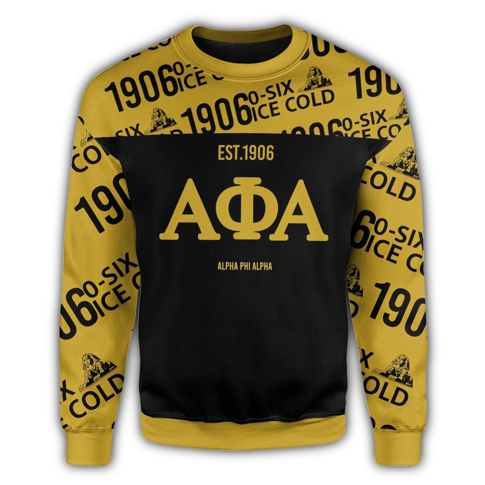 Fraternity Sweatshirt - 1906 Ice Cold Alpha Phi Alpha Crewneck Sweatshirt