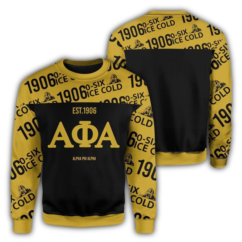 Fraternity Sweatshirt - 1906 Ice Cold Alpha Phi Alpha Crewneck Sweatshirt