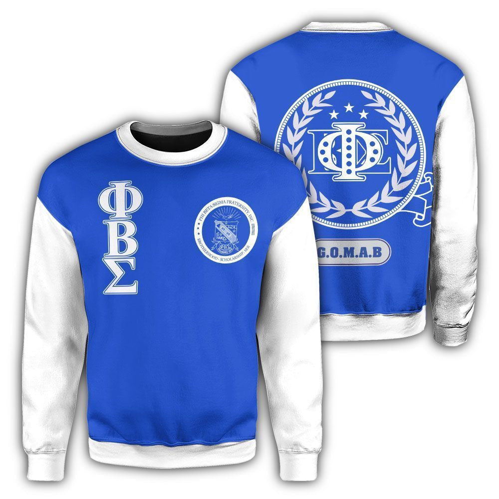 Fraternity Sweatshirt - Laurel Wreath Phi Beta Sigma Crewneck Sweatshirt