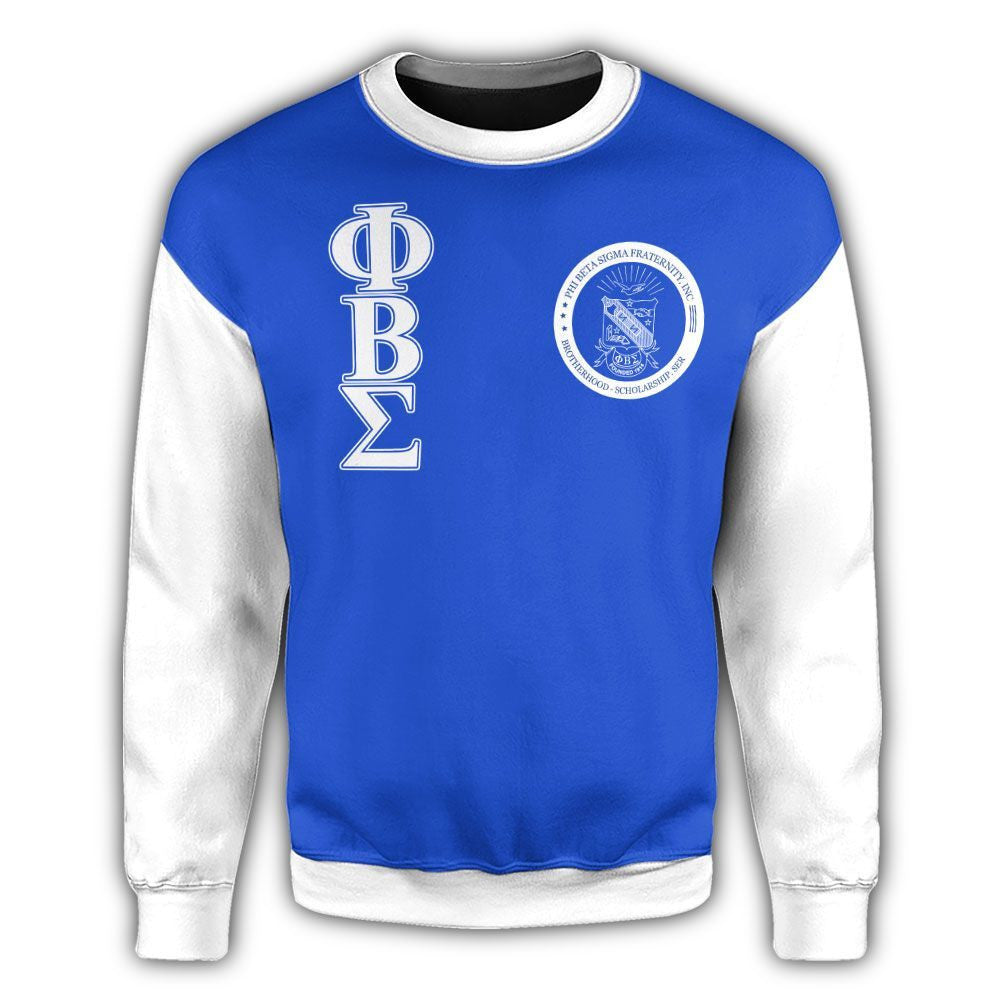 Fraternity Sweatshirt - Laurel Wreath Phi Beta Sigma Crewneck Sweatshirt