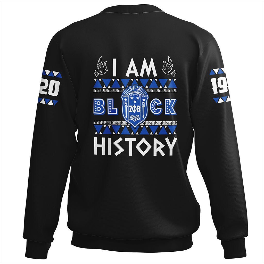 Sorority Sweatshirt - I Am Black History Zeta Phi Beta Sweatshirt