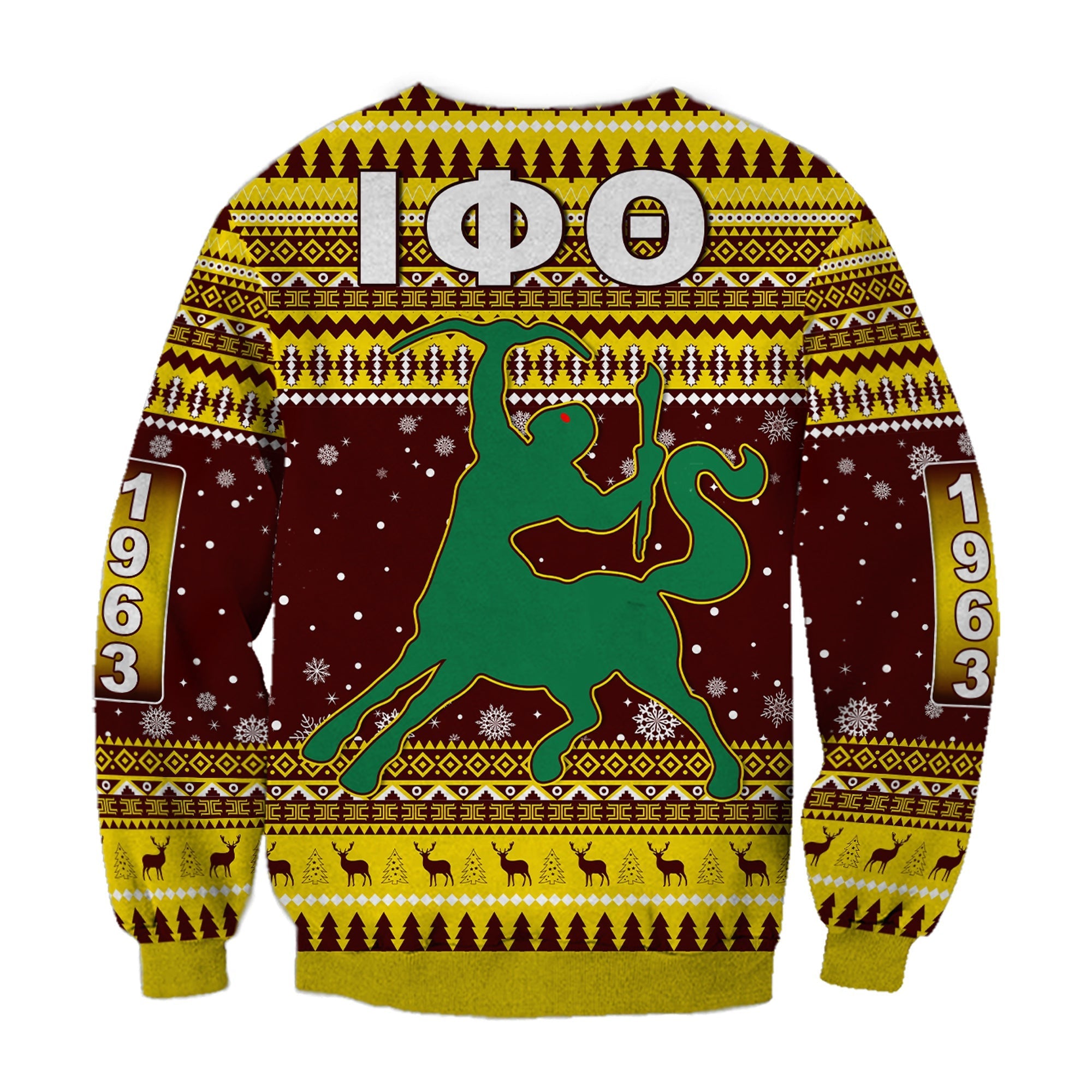 Fraternity Sweatshirt - Iota Phi Theta Christmas Sweatshirt African Pattern