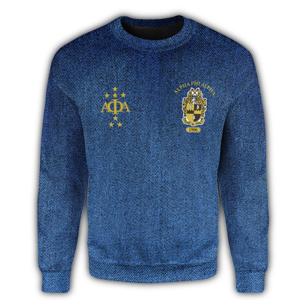 Fraternity Sweatshirt - Jeans Alpha Phi Alpha Crewneck Sweatshirt