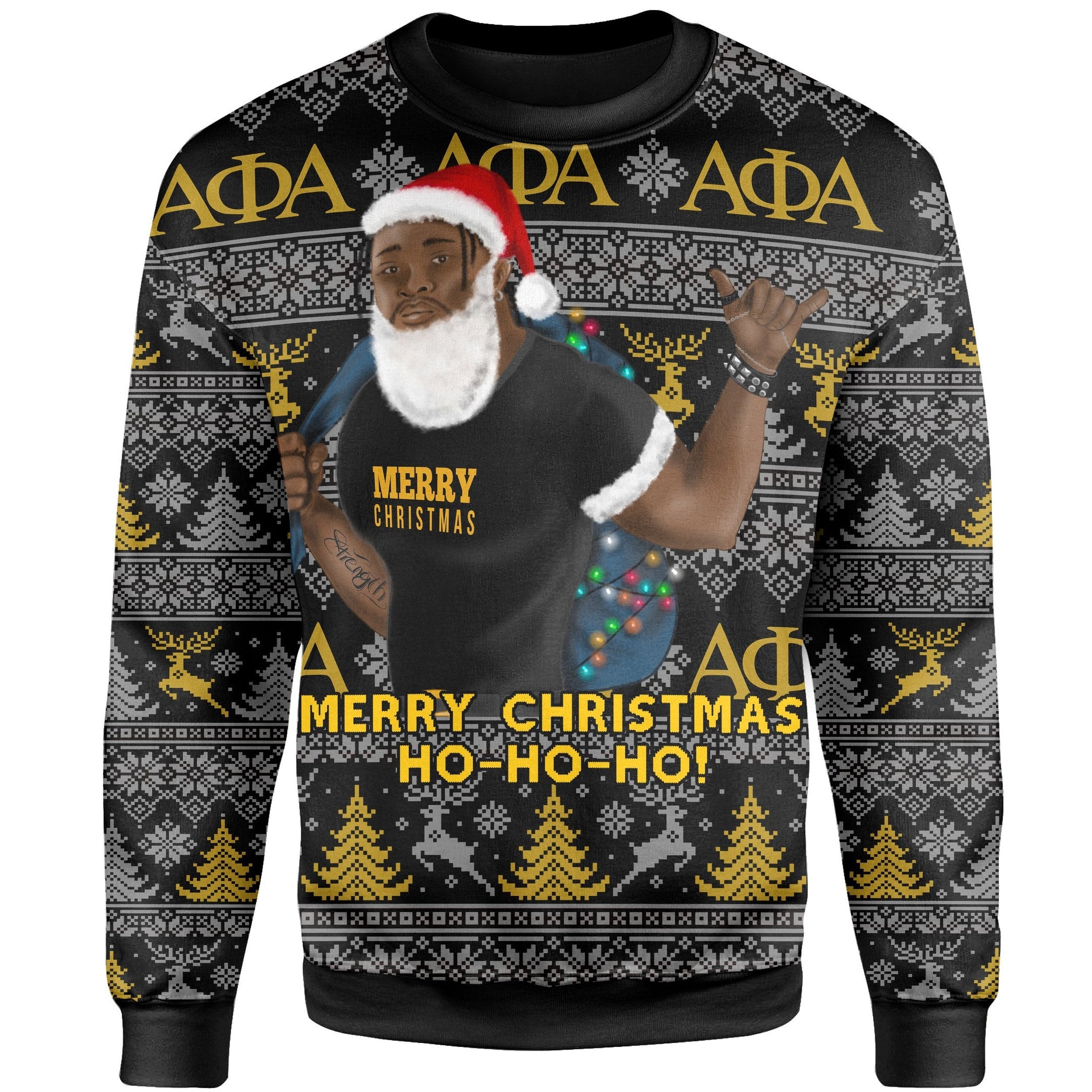 Fraternity Sweatshirt - Christmas Alpha Phi Alpha Sweatshirt