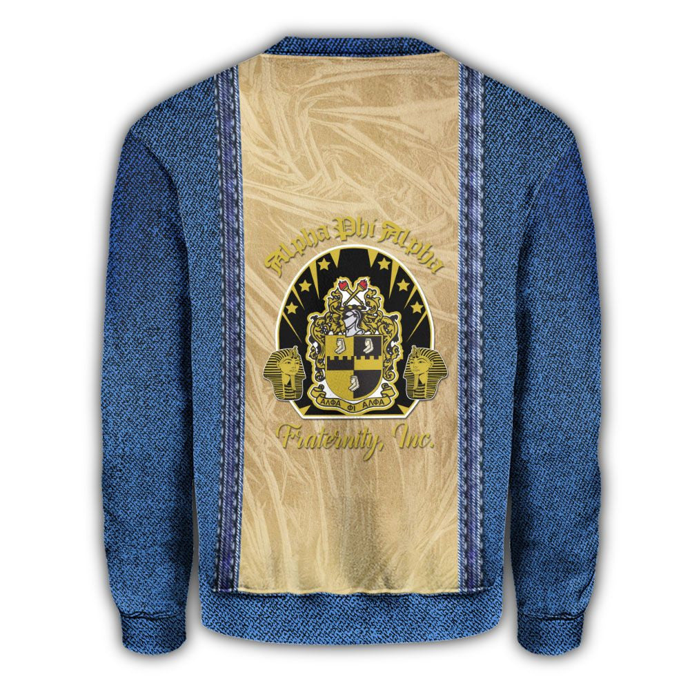 Fraternity Sweatshirt - Jeans Alpha Phi Alpha Crewneck Sweatshirt