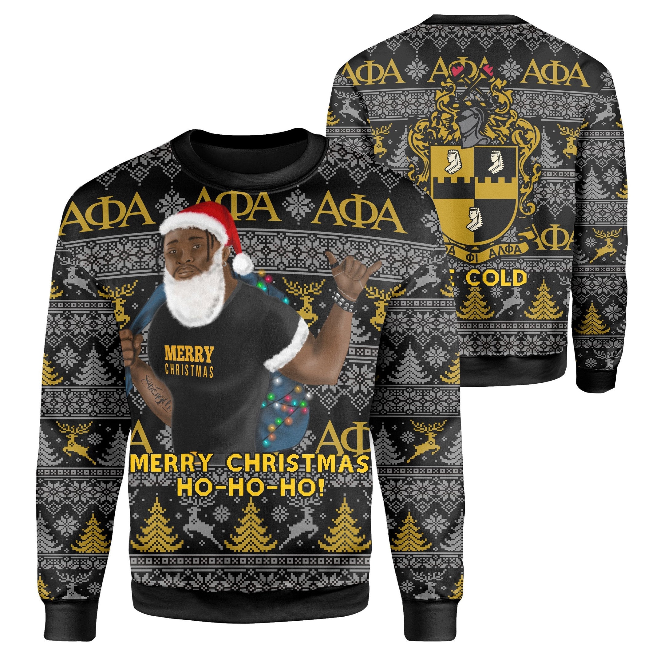 Fraternity Sweatshirt - Christmas Alpha Phi Alpha Sweatshirt