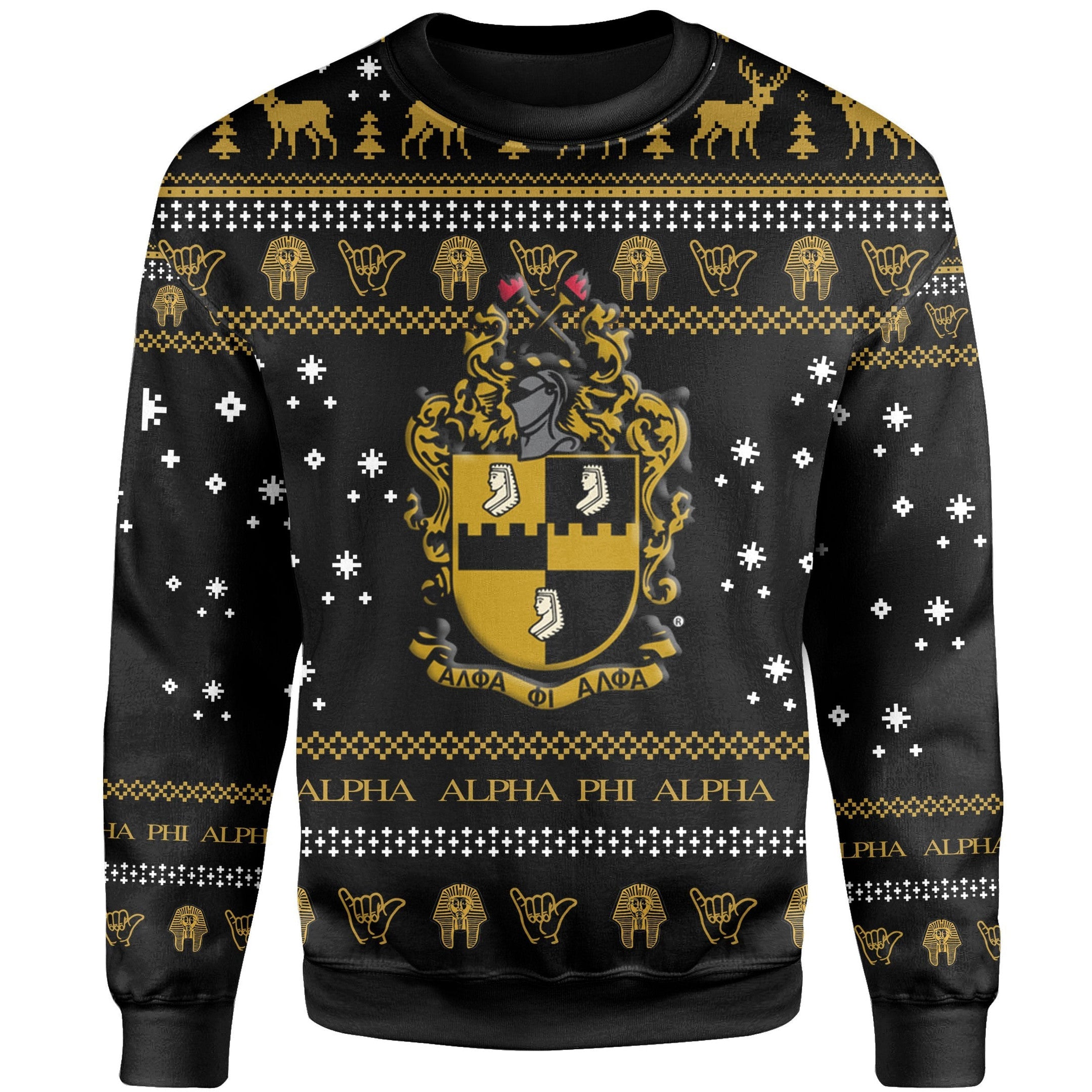 Fraternity Sweatshirt - Alpha Phi Alpha Christmas Style Sweatshirt