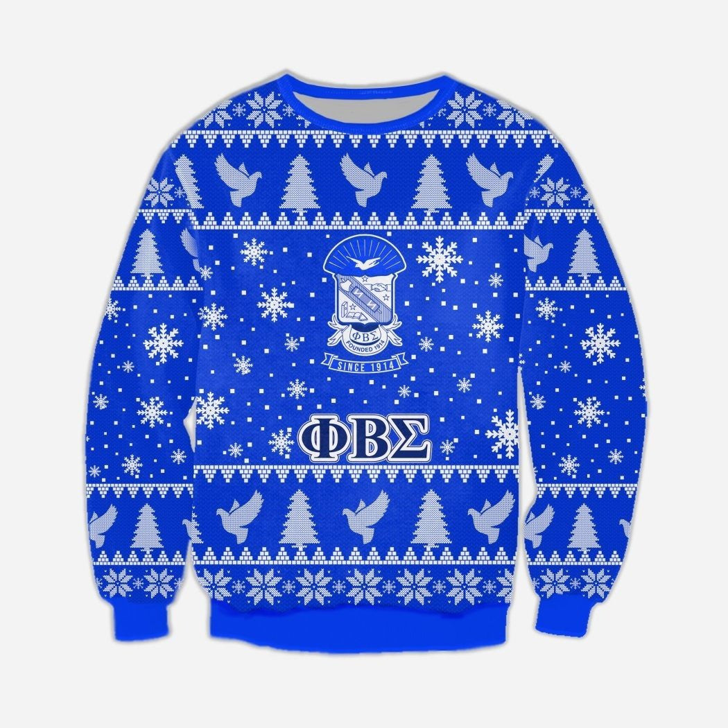 Fraternity Sweatshirt - Crewneck Sweatshirt Merry Christmas My Dove Phi Beta Sigma