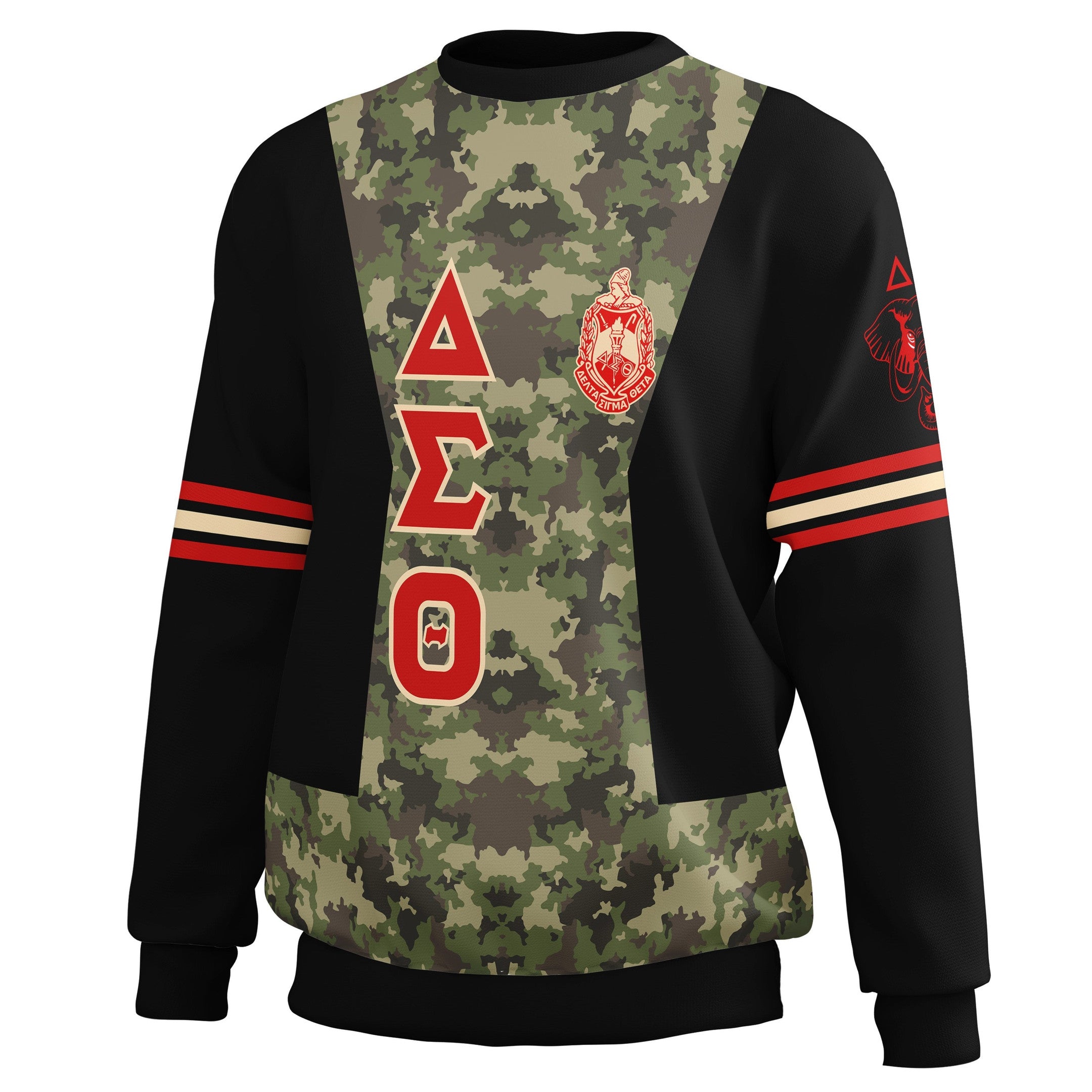 Sorority Sweatshirt - Delta Sigma Theta Sorority Camouflage Sweatshirt JN