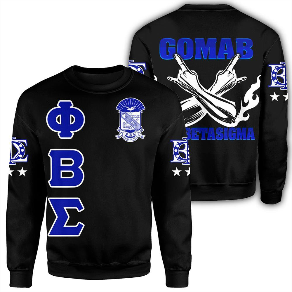 Fraternity Sweatshirt - Phi Beta Sigma Letters Sweatshirt