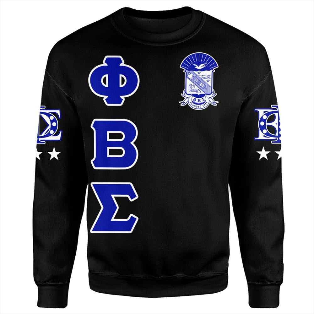 Fraternity Sweatshirt - Phi Beta Sigma Letters Sweatshirt