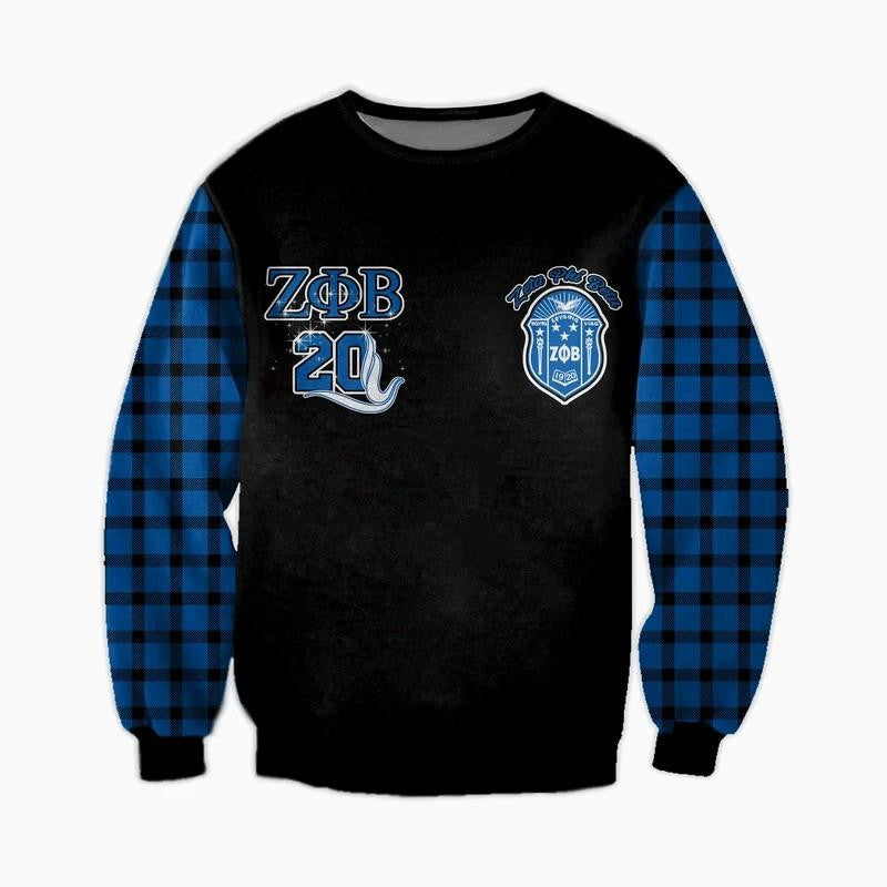 Sorority Sweatshirt - Zeta Phi Beta Shining Girl Crewneck Sweatshirt