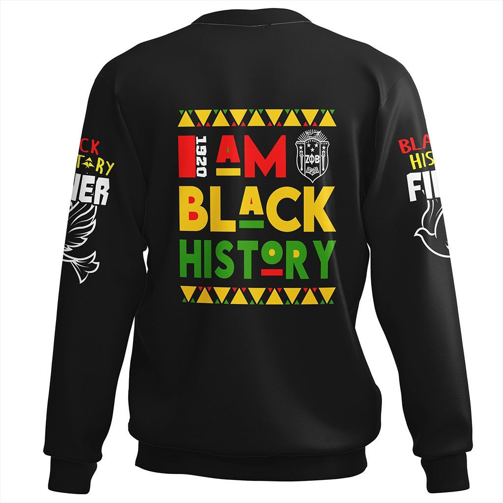 Sorority Sweatshirt - Black History Zeta Phi Beta Sweatshirt