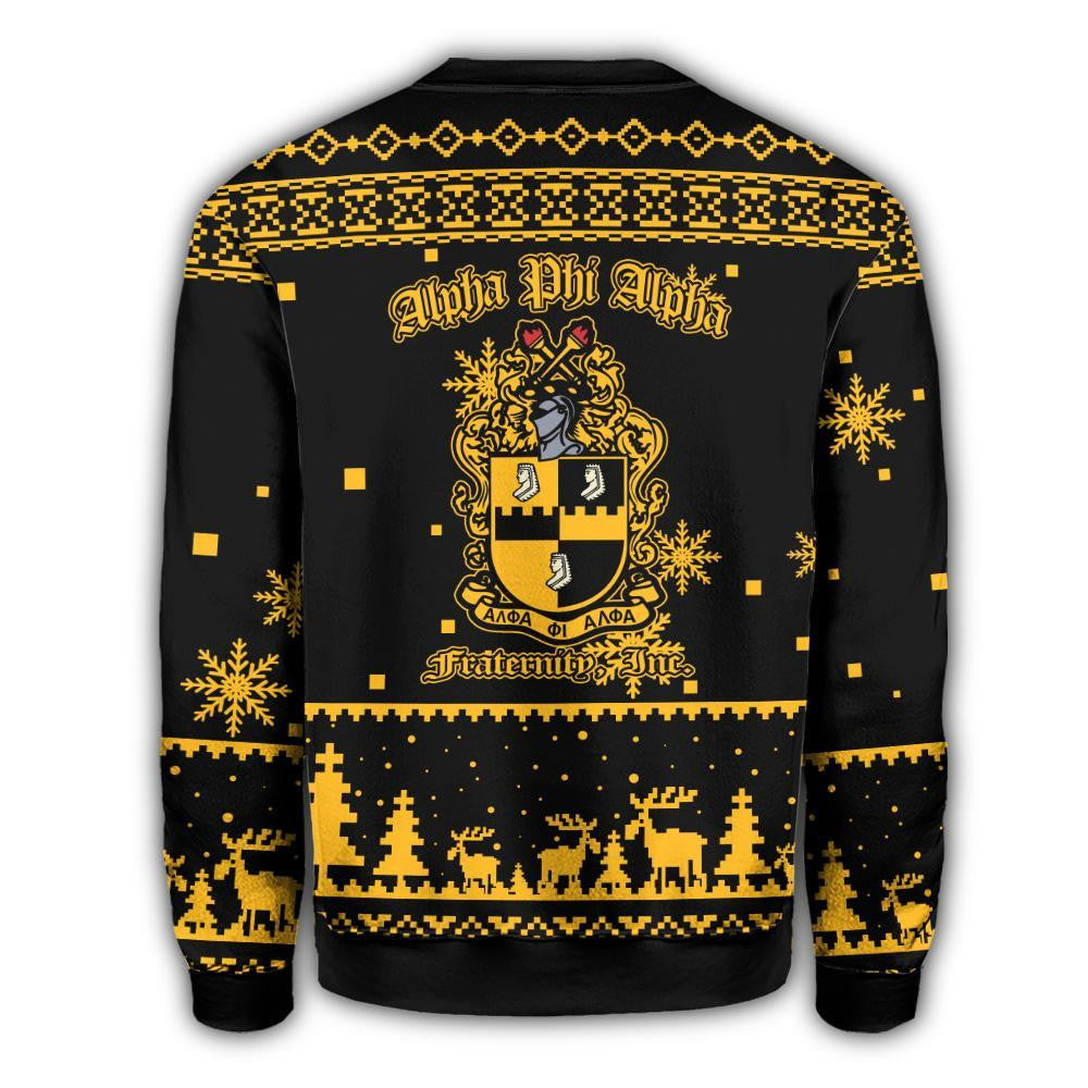 Fraternity Sweatshirt - Christmas Ice Cold Alpha Phi Alpha Sweatshirt