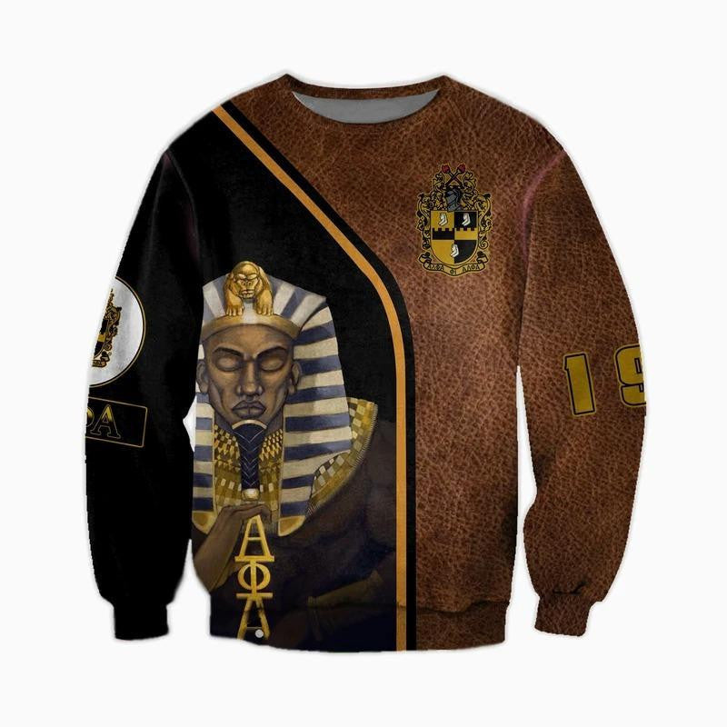 Fraternity Sweatshirt - Crewneck Sweatshirt Alpha Phi Alpha 1906 King Pharaoh