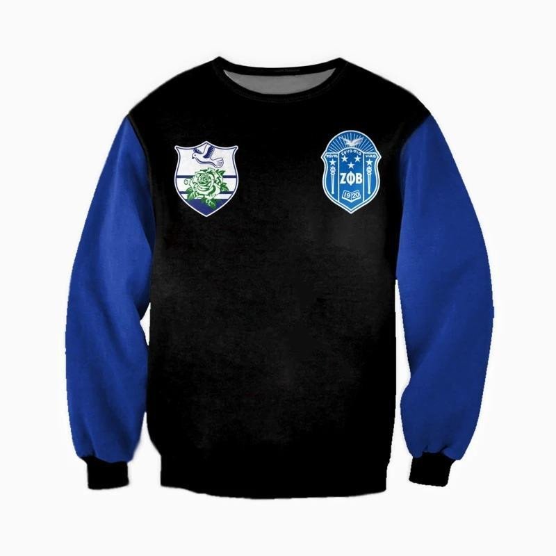Sorority Sweatshirt - Zeta Phi Beta Girl And Flowers Crewneck Sweatshirt