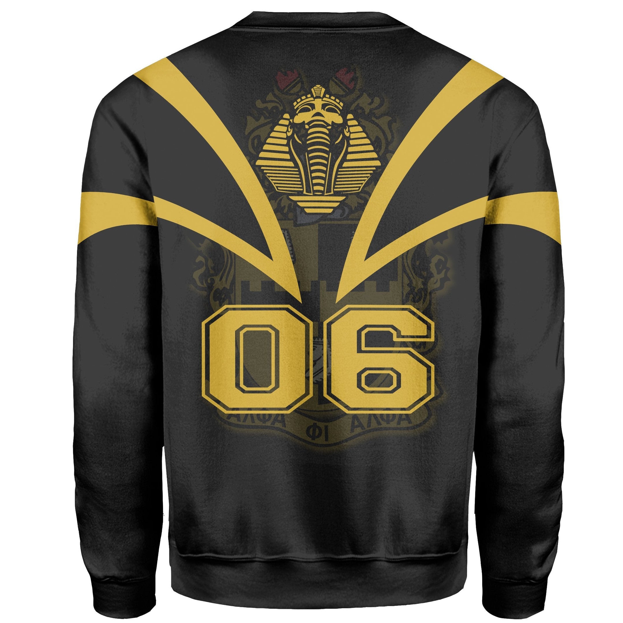 Fraternity Sweatshirt - Crewneck Sweatshirt Alpha Phi Alpha Tusk Style