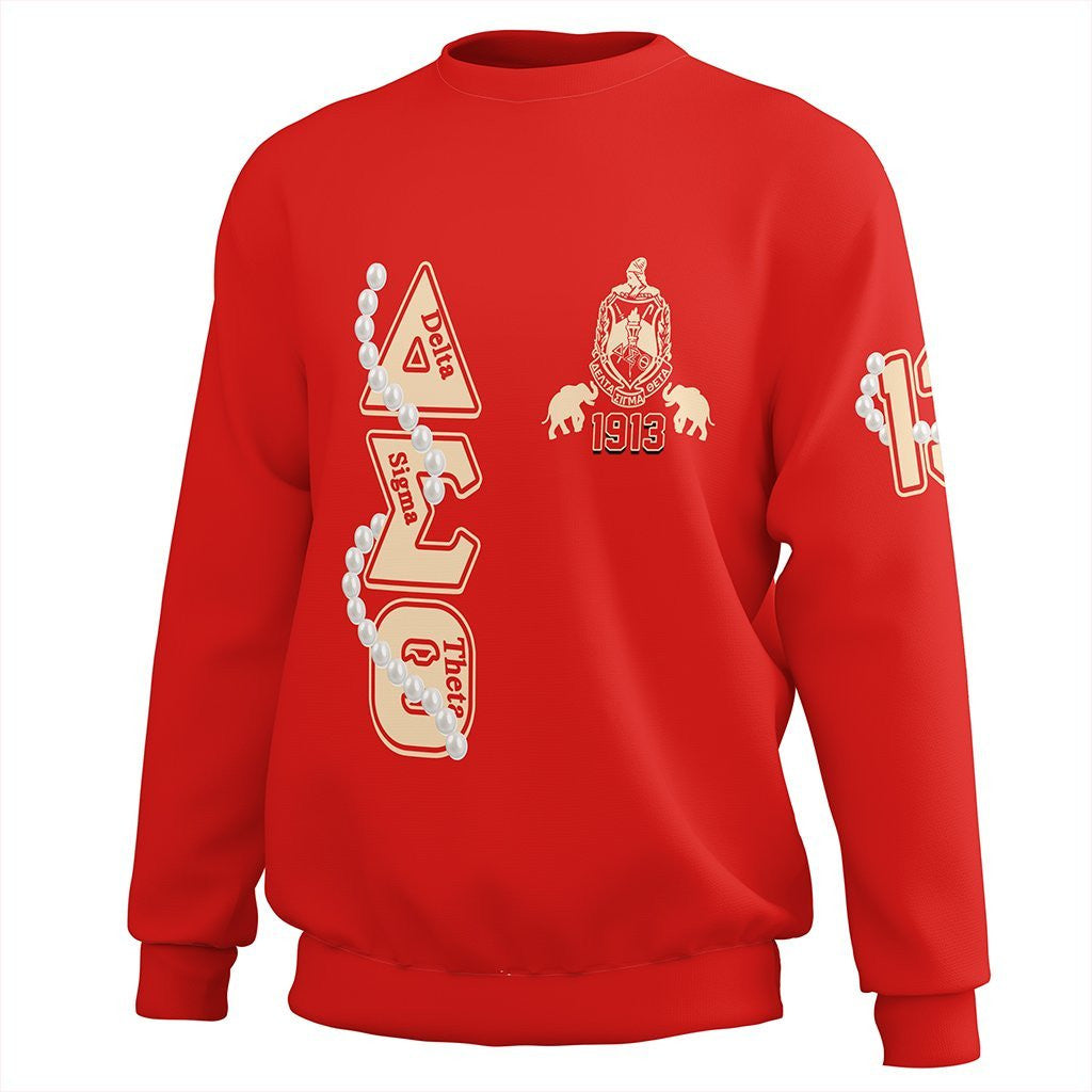 Sorority Sweatshirt - Delta Sigma Theta Pearl Red Sweatshirt