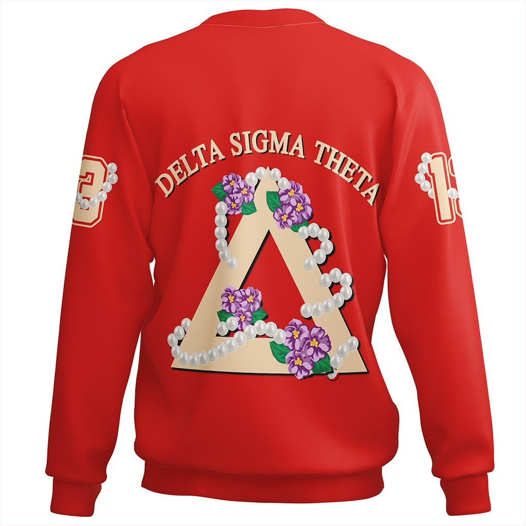Sorority Sweatshirt - Delta Sigma Theta Pearl Red Sweatshirt