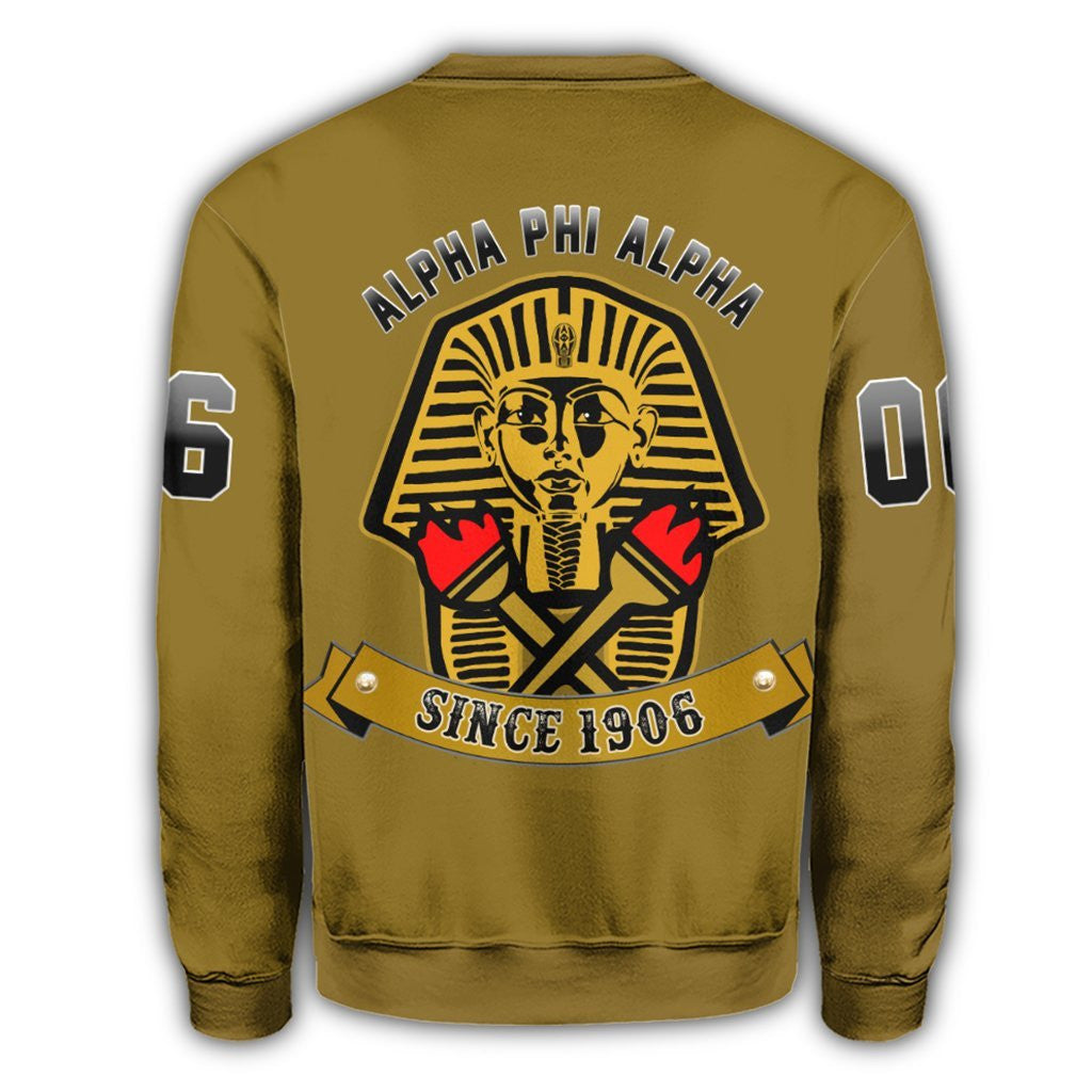 Fraternity Sweatshirt - Alpha Phi Alpha Crystal Yellow Sweatshirt