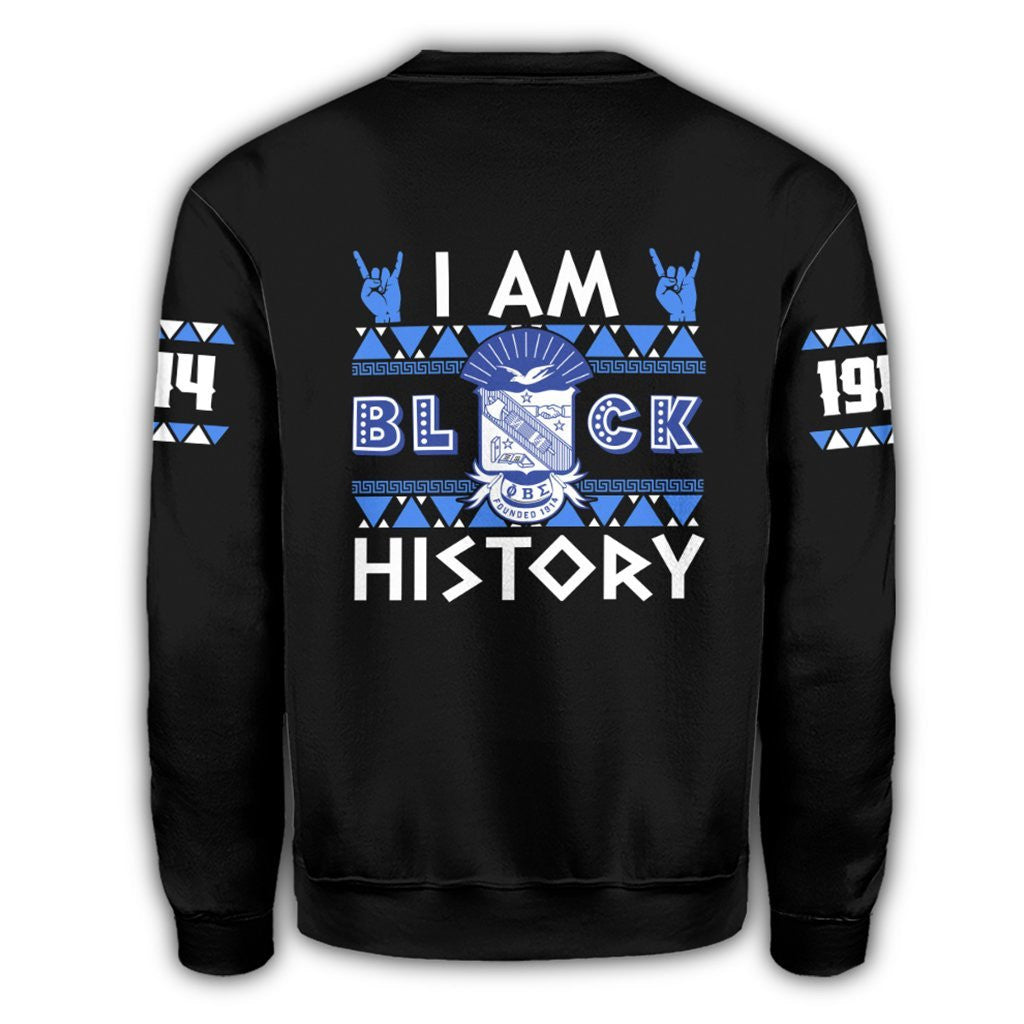 Fraternity Sweatshirt - I Am Black History Phi Beta Sigma Sweatshirt