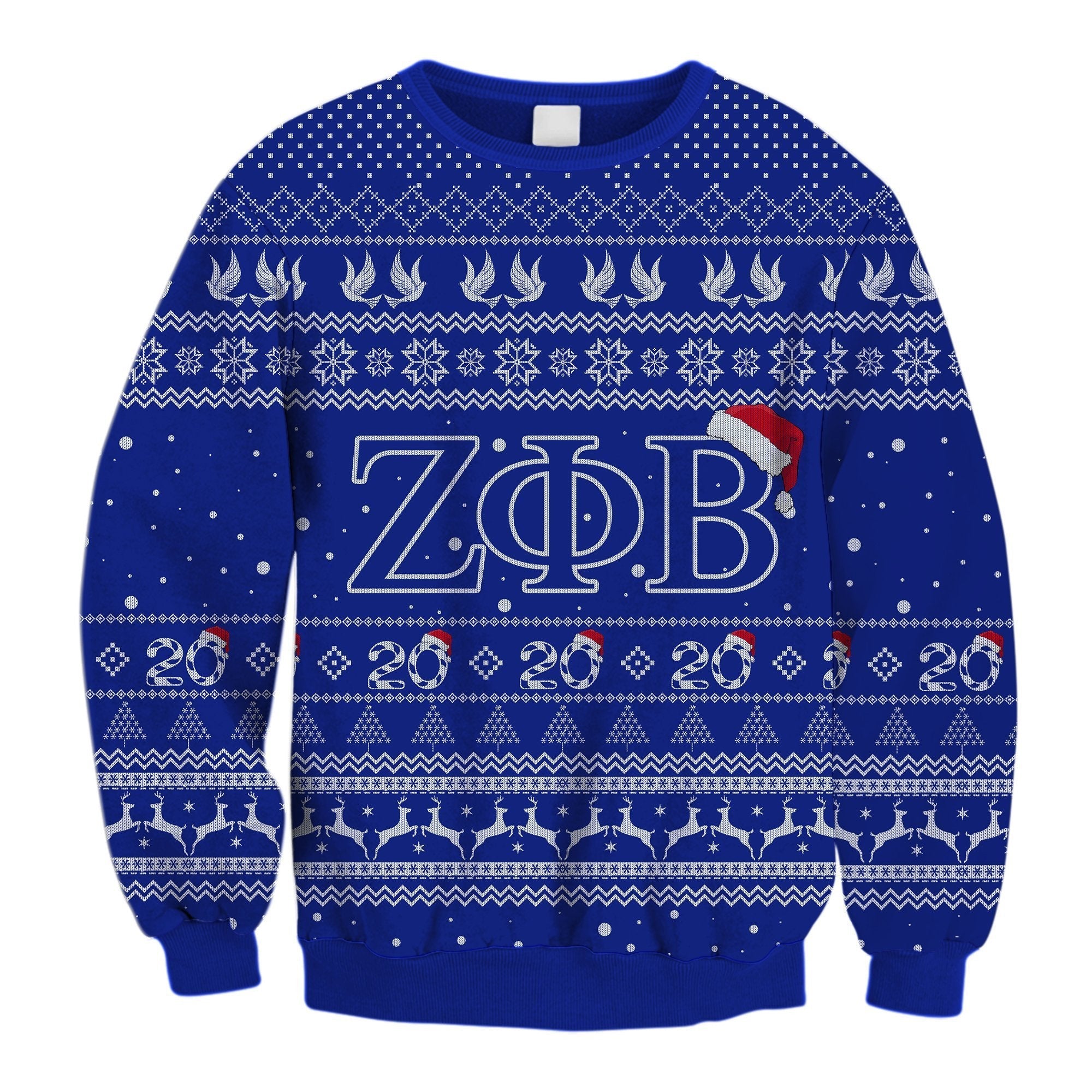 Sorority Sweatshirt - Lux Zeta Phi Beta Zince 1920 Christmas Crewneck Sweatshirt