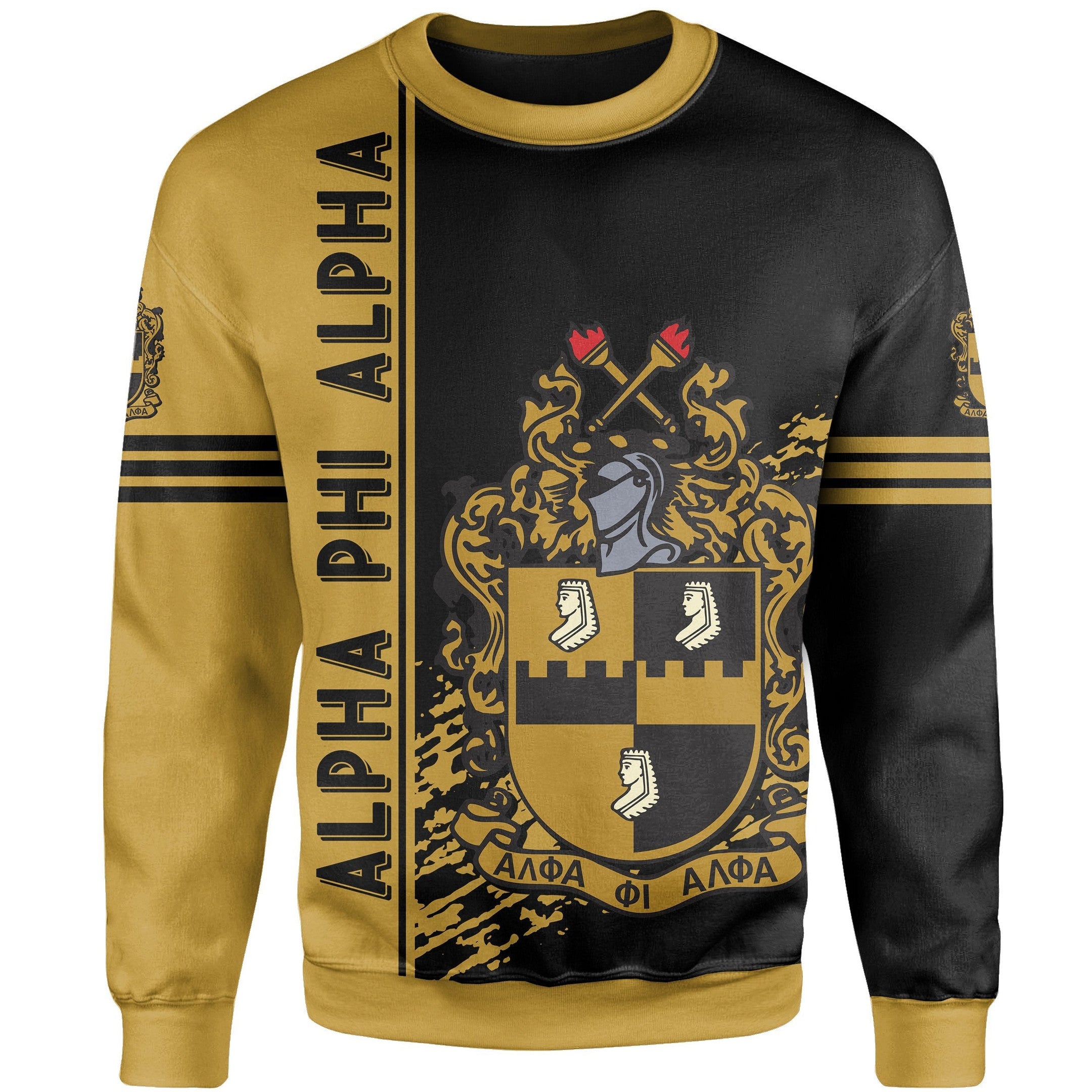 Fraternity Sweatshirt - Alpha Phi Alpha Sweatshirt Quarter Style