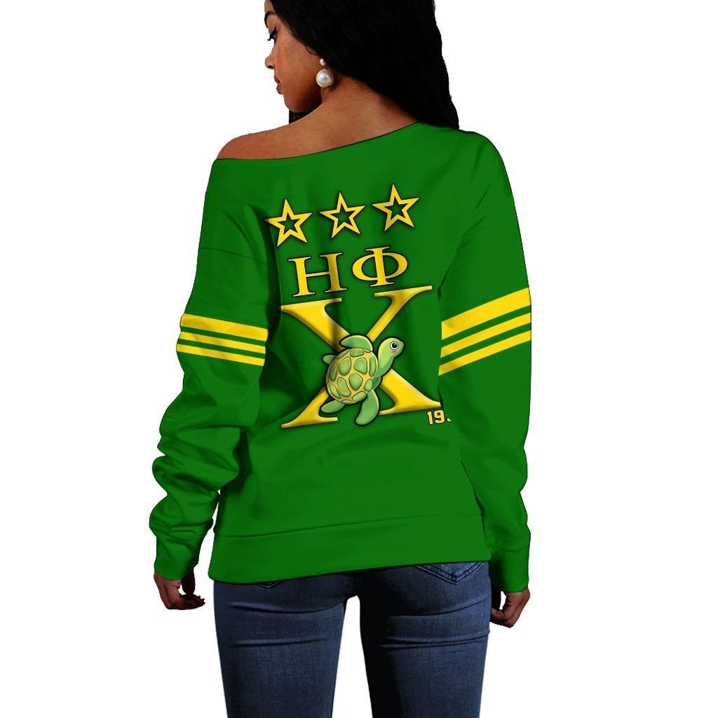 Sorority Sweatshirt - Chi Eta Phi CEP Style Women Off Shoulder