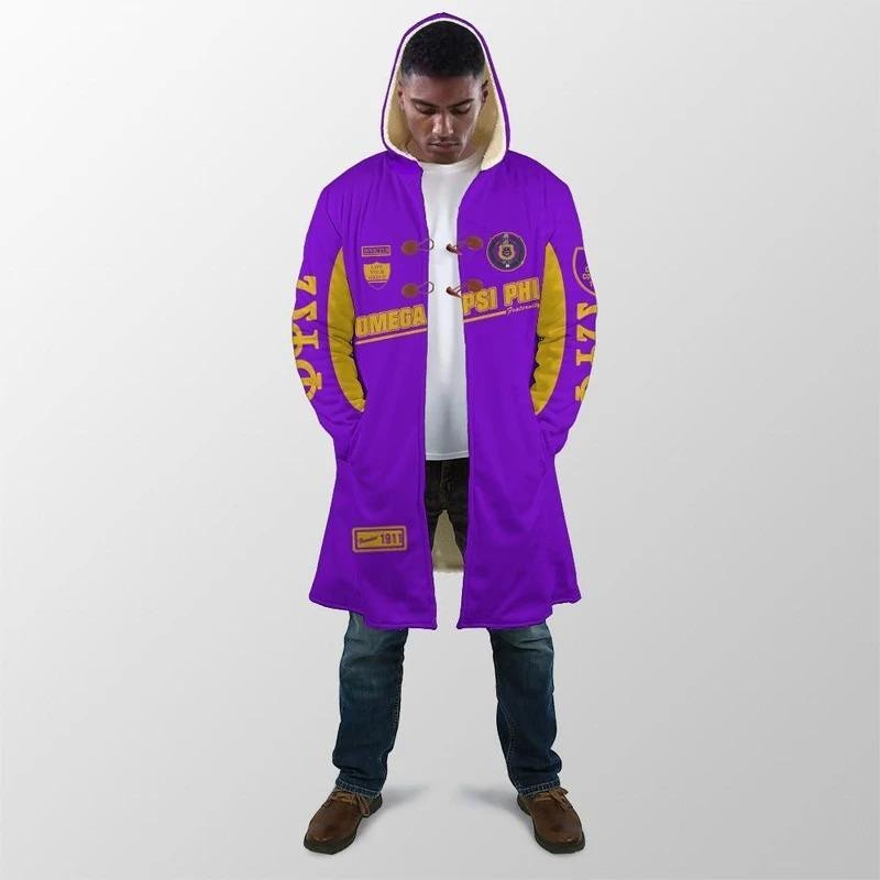 Fraternity Hooded Coat - Thunder Omega Psi Phi Hooded Coat