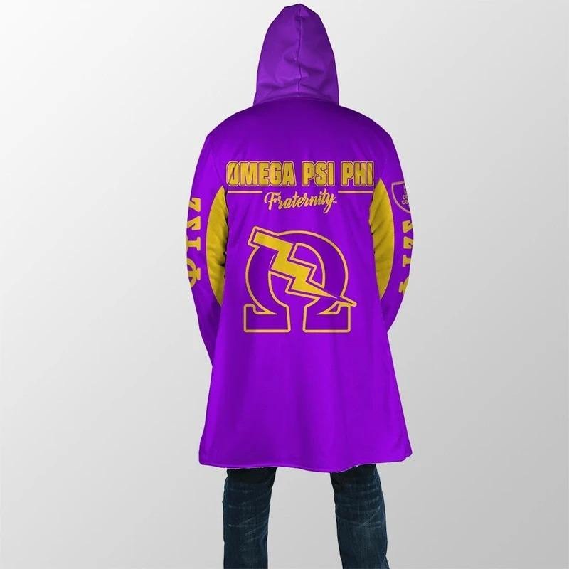 Fraternity Hooded Coat - Thunder Omega Psi Phi Hooded Coat