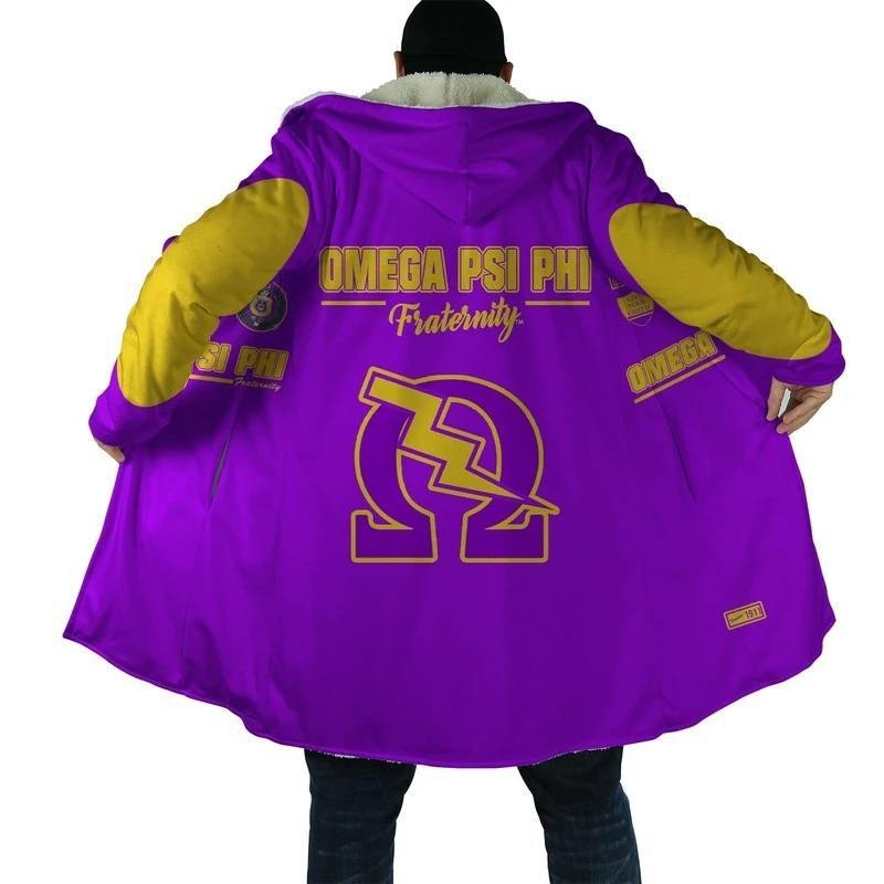 Fraternity Hooded Coat - Thunder Omega Psi Phi Hooded Coat