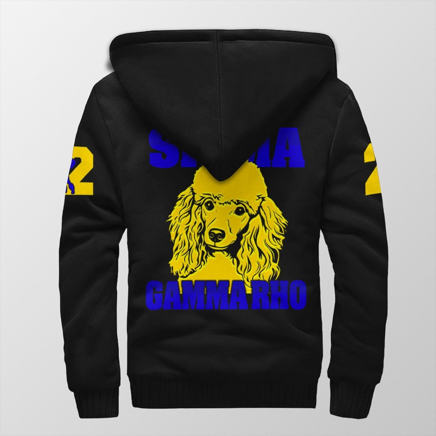 Sorority Hoodie - Sigma Gamma Rho Letters Sherpa Hoodie