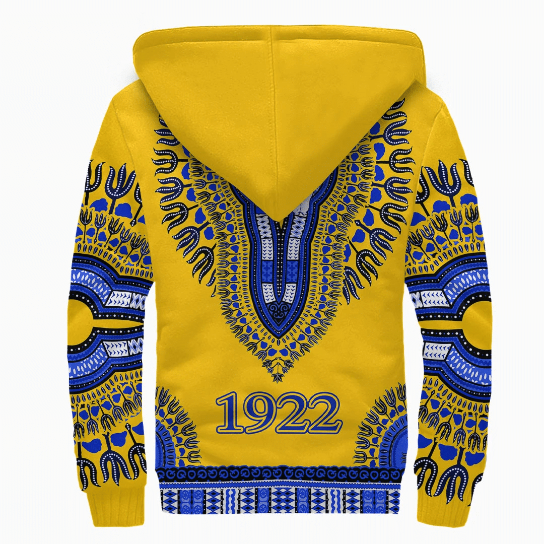 Sorority Hoodie - Sigma Gamma Rho Dashiki Ver2 Sherpa Hoodie