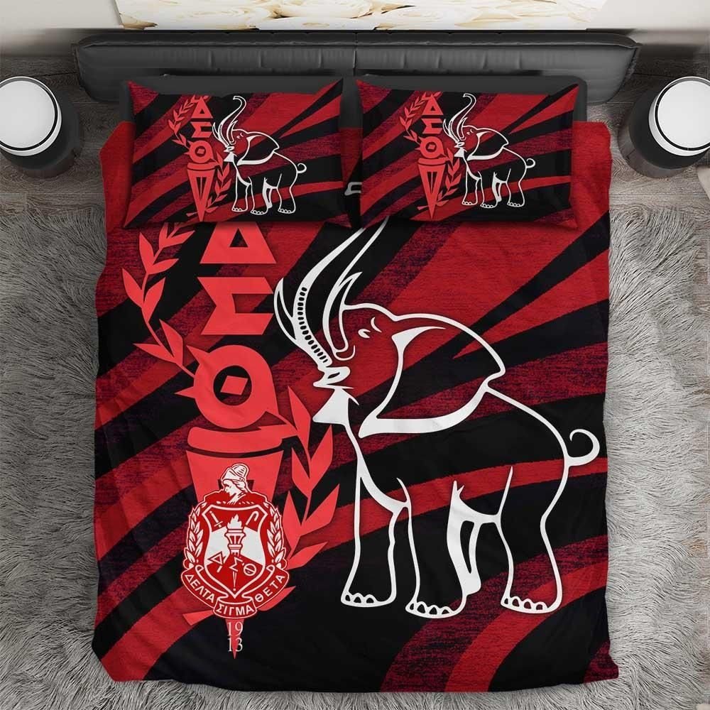 Sorority Bedding Set - Delta Sigma Theta Elephant Ver2 Bedding Set