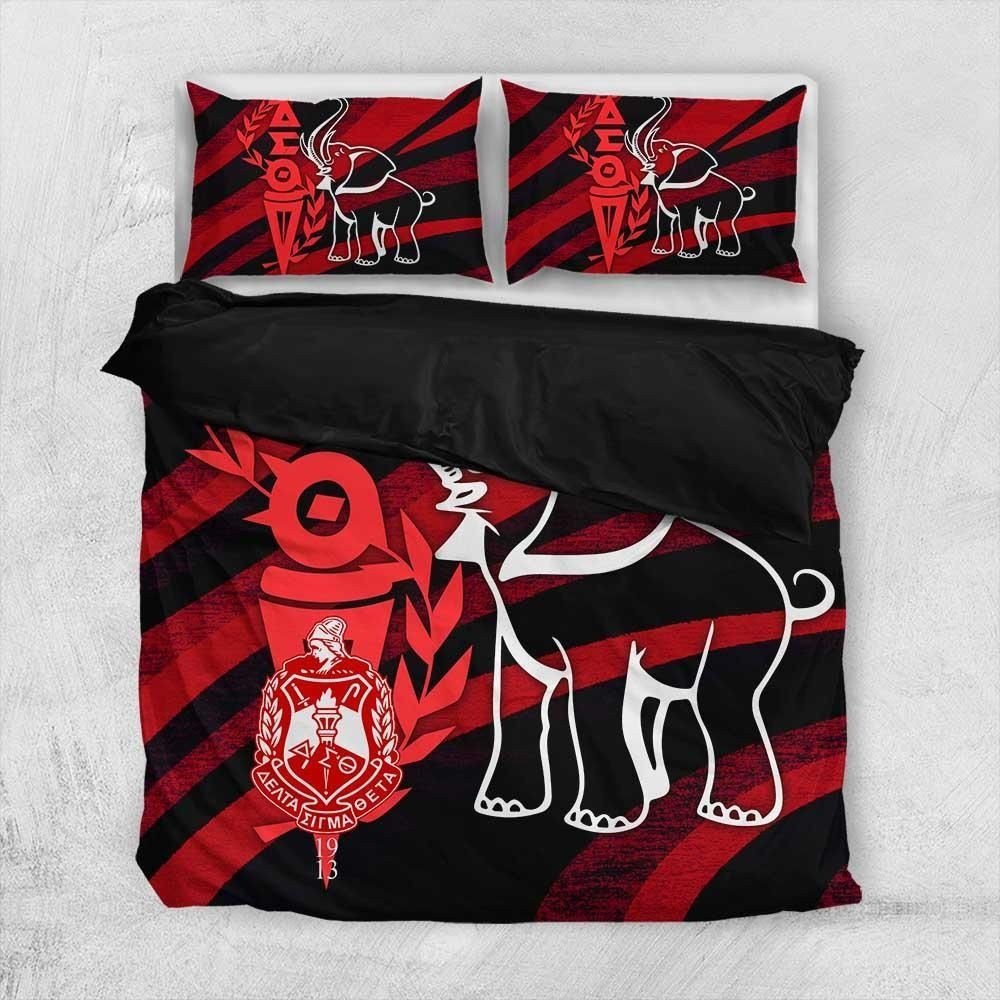 Sorority Bedding Set - Delta Sigma Theta Elephant Ver2 Bedding Set