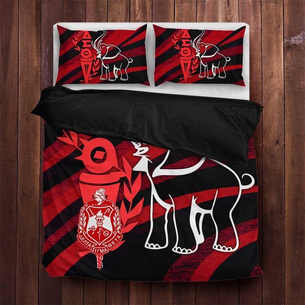 Sorority Bedding Set - Delta Sigma Theta Elephant Ver2 Bedding Set