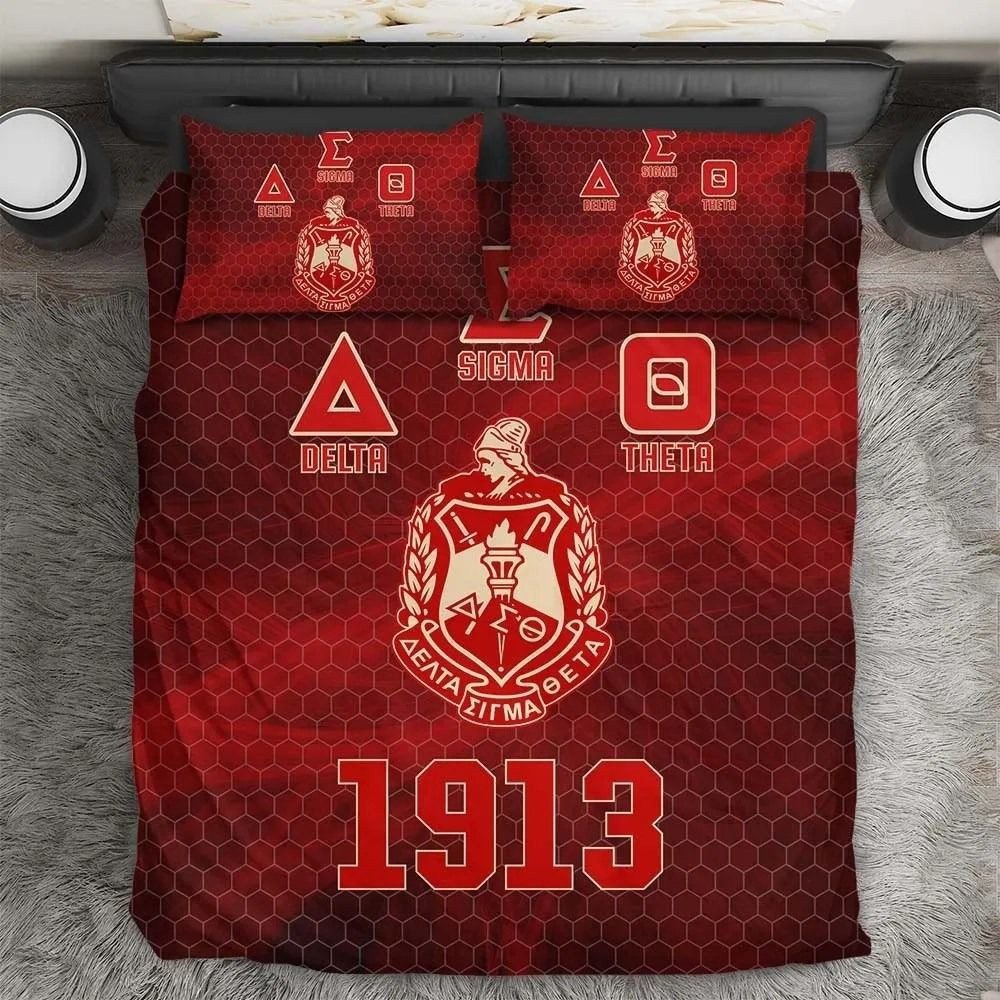 Sorority Bedding Set - Delta Sigma Theta Bee Style Bedding Set