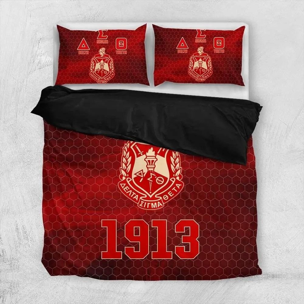 Sorority Bedding Set - Delta Sigma Theta Bee Style Bedding Set