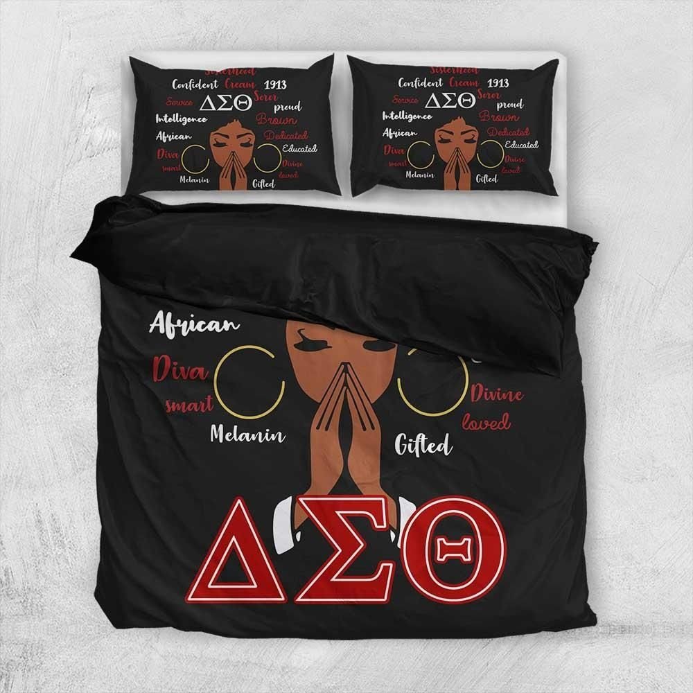 Sorority Bedding Set - Delta Sigma Theta Girl Pray Bedding Set