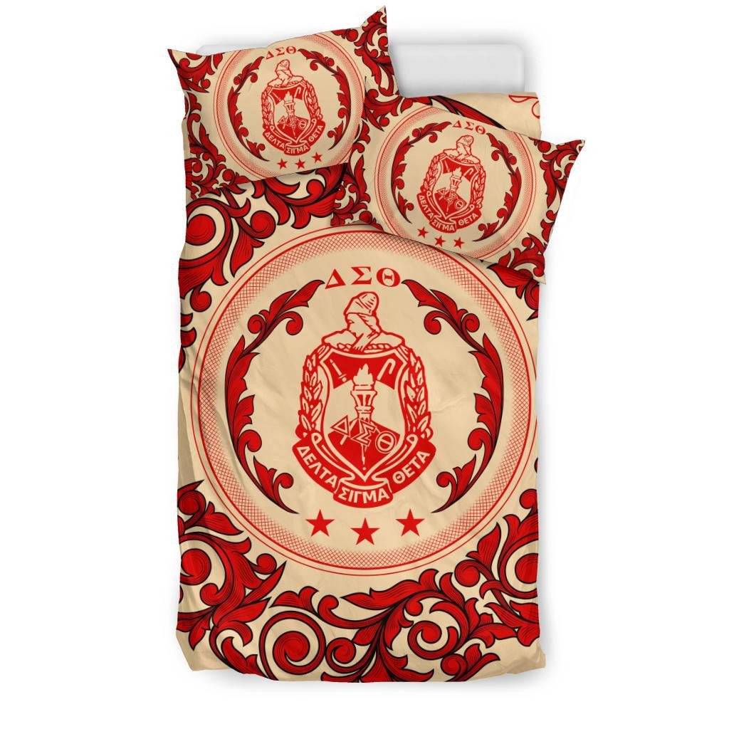 Sorority Bedding Set - Delta Sigma Theta Sorority Duvet Cover & Pillow Cases