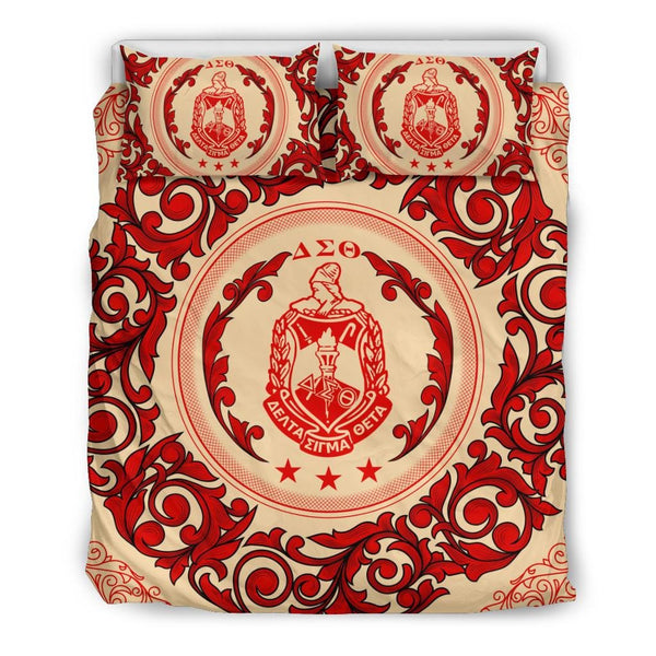 Sorority Bedding Set - Delta Sigma Theta Sorority Duvet Cover & Pillow Cases