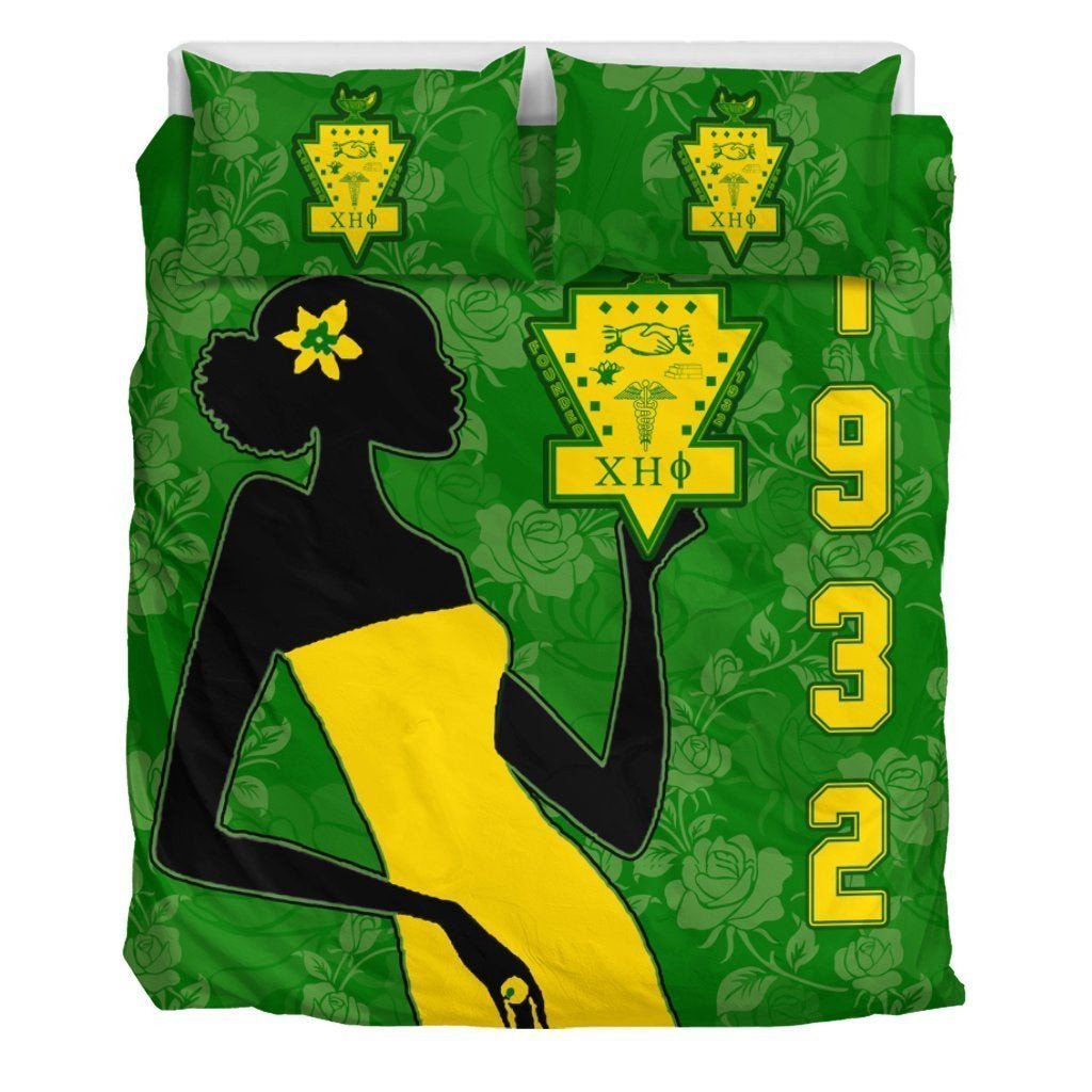 Sorority Bedding Set - Chi Eta Phi Girl Duvet Cover & Pillow Cases