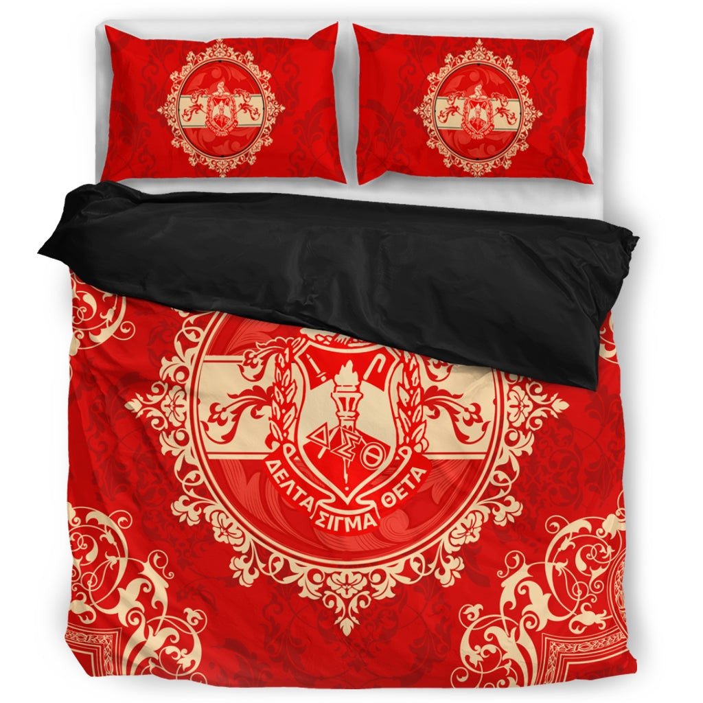 Sorority Bedding Set - Delta Sigma Theta Nolan Duvet Cover & Pillow Cases