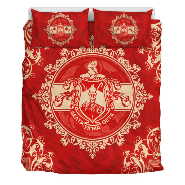 Sorority Bedding Set - Delta Sigma Theta Nolan Duvet Cover & Pillow Cases